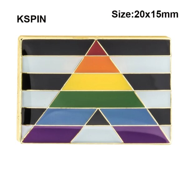 LGBT Ally Rectangle Lapel Pin