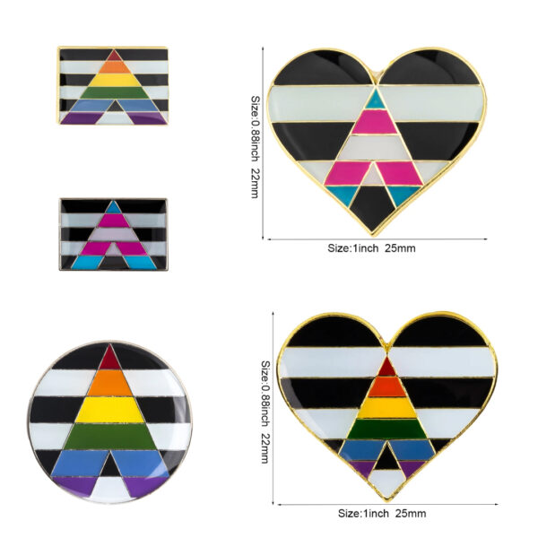 LGBT Straight Ally Badge Pin